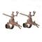 Original MantleClip® Oil-Rubbed Bronze Reindeer Icons Stocking Holders, 2ct.